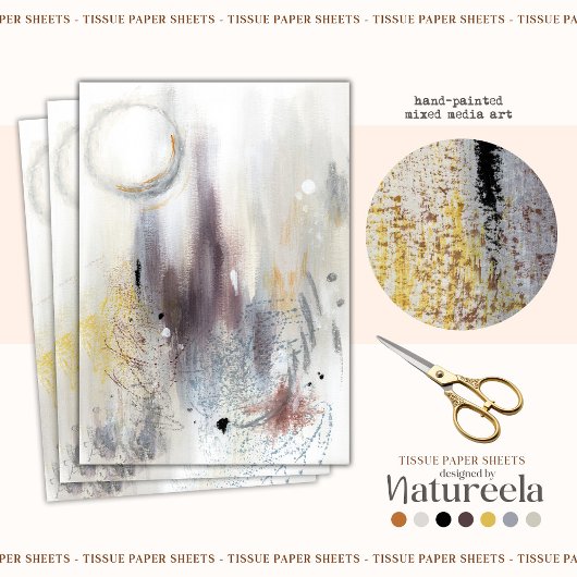 パターモダンン抽象芸術切り離しティッシュペーパー 薄葉紙