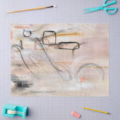 パターモダンン抽象芸術切り離しティッシュペーパー 薄葉紙 (クラフト)