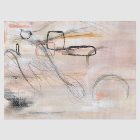 パターモダンン抽象芸術切り離しティッシュペーパー 薄葉紙 (正面)