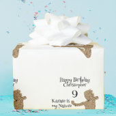 パターモダンン武術アーツアーツ子供の誕生日 ラッピングペーパー