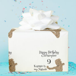 パターモダンン武術アーツアーツ子供の誕生日 ラッピングペーパー