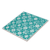 パターモダンン白と青地中海の タイル (側面)