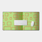 パターモダンン緑 デスクマット (キーボード&マウス)