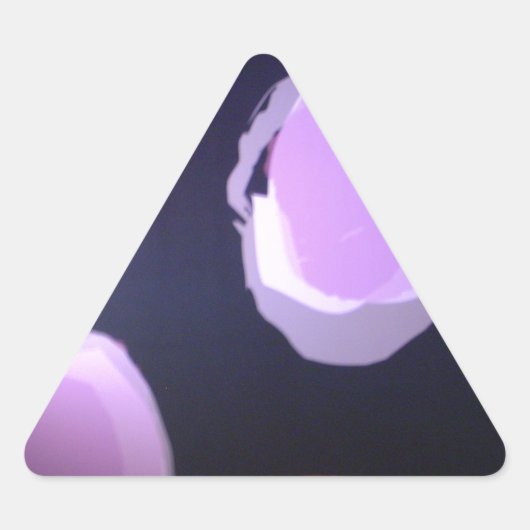 パターモダンン:カラフル水玉模様パターン 三角形シール (正面)