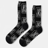 パターモダンン | ブラック&ホワイト ソックス (左)