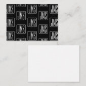 パターモダンン | ブラック&ホワイト ノートカード (正面/裏面)