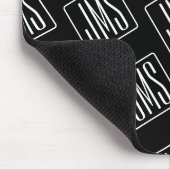 パターモダンン | ブラック&ホワイト マウスパッド (コーナー)