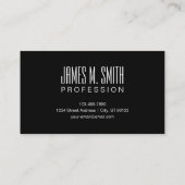 パターモダンン | ブラック&ホワイト 名刺 (裏面)