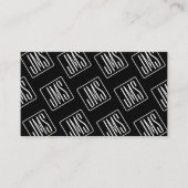 パターモダンン | ブラック&ホワイト 名刺 (正面)