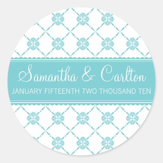 パターモダンン・モノグラム・ステッカー ラウンドシール (正面)