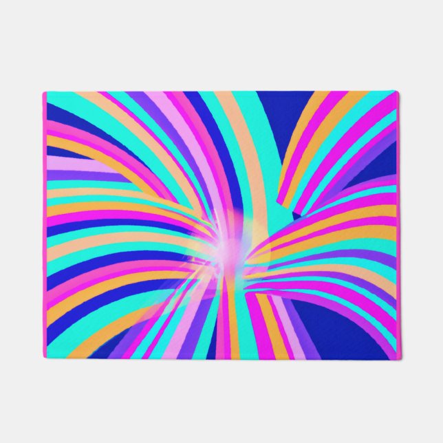 パターユニークンアートデザイン ドアマット (正面)