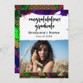 パターユニークン写真カラフルグラフ発表 案内状 (正面/裏面)