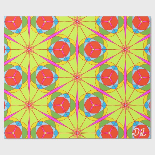 パターユニークン抽象芸術ラップ紙 ラッピングペーパー (フラット)