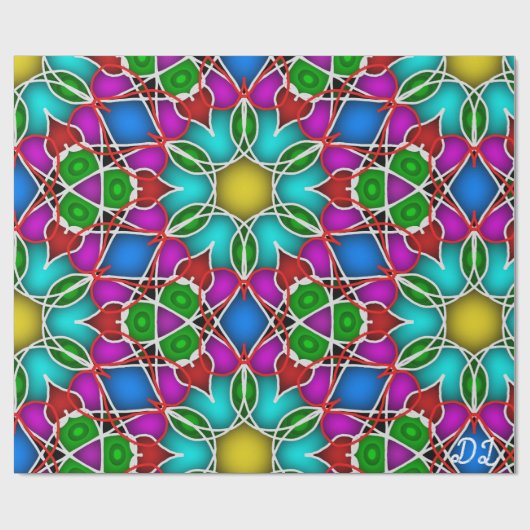 パターユニークン抽象芸術ラップ紙 ラッピングペーパー (フラット)