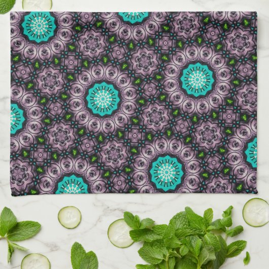 パターユニークン抽象芸術 キッチンタオル (折り畳み)