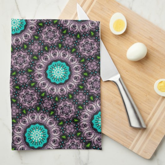 パターユニークン抽象芸術 キッチンタオル (四つ折り)