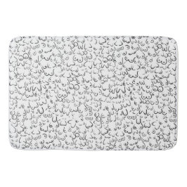 パターンおもしろいユーモア バスマット