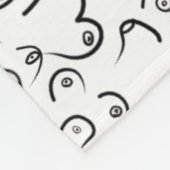 パターンおもしろいユーモア フリースブランケット (角)