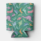 パターンおもしろいdino漫画恐竜 缶クーラー (正面)