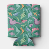 パターンおもしろいdino漫画恐竜 缶クーラー (裏面)