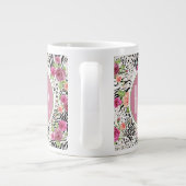 パターンとアニマルプリント|モノグラム ジャンボコーヒーマグカップ (裏面)