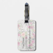 パターンとアニマルプリント|モノグラム ラゲッジタグ (裏面縦)