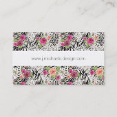 パターンとアニマルプリント|モノグラム 名刺 (裏面)