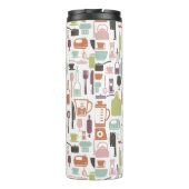 パターンとカラフル料理アイコン タンブラー (裏面)