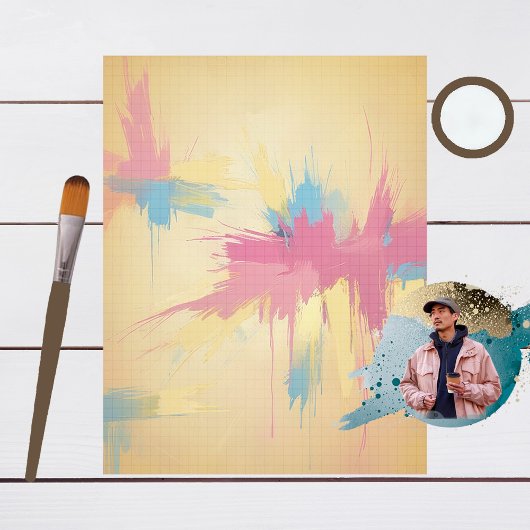 パターンとグ絵を描ラフスクラップブック紙