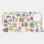 パターンと料理アイコン Case-Mate iPhoneケース (裏面 (横))