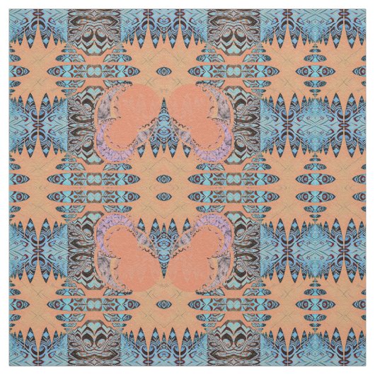 パターンと月 ファブリック (見本)