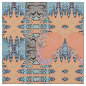 パターンと月 ファブリック (クローズアップ)