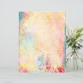 パターンと絵を描金ゴールドスワーズスクラップブック紙 (スタンド正面)