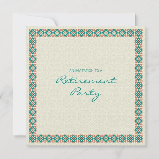 パターンと縁ど3除·売却パーティの招待状 招待状 (正面)