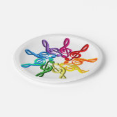 パターンのクレフ、 音符記号紙プレート ペーパープレート (アングル)