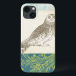 パターンの背景に灰色のフクロウ iPhone 13ケース<br><div class="desc">感じアート?コラコンテンポラリーージの背景に灰色のフクロウのこのスケッチを取インスパイア得する。背景はカラフルで、青、灰色、緑の色調を含む。このアー素晴らしトプリントはリビングルーム、バスルーム、ベッドルームを明るくする。</div>