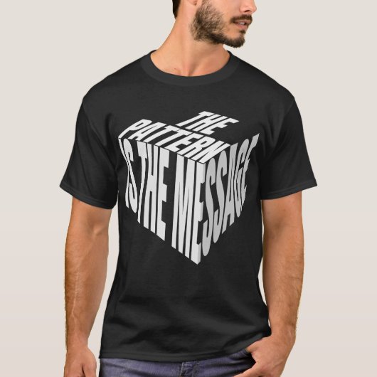 パターンはメッセージ | シンキング デザイン Tシャツ (正面)