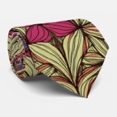 パターンろうけつ染め青赤 ネクタイ (ロール)