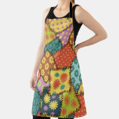 パターンを使ったパッチ違うワーク エプロン (インサイチュ)