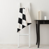 パターンアーガイルは白黒でシームレス。ジオメトリ シェルパブランケット (インサイチュ)