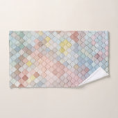 パターンアートキュートパステルパターンジオメトリックデザイン バスタオルセット (ハンドタオル)