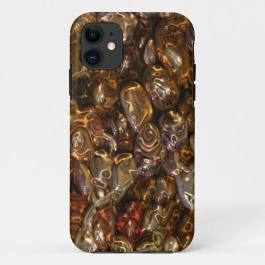 パターンアート – ゴールデンリバーストーンズ Case-Mate iPhoneケース (裏面)