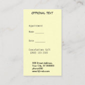パターンエジ遊ーモノグラムアポイントメント 予約カード (裏面)
