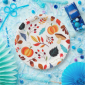 パターンオータム紙プレート ペーパープレート (パーティー)