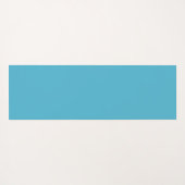 パターンカスタムターコイズおよび金ゴールド曼荼羅 ヨガマット (裏面(横))