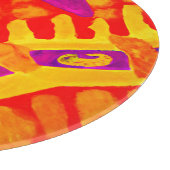 パターンカラフルデザインの採用 カッティングボード (角)