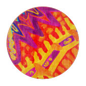 パターンカラフルデザインの採用 カッティングボード (正面)