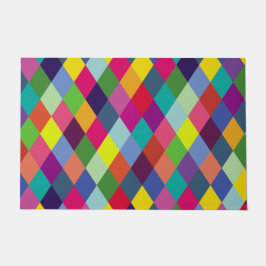 パターンカラフルファッション-モダン春ヒップスター ドアマット