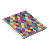パターンカラフルファッション-モダン春ヒップスター ノートパッド (アングル)