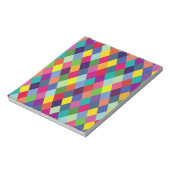 パターンカラフルファッション-モダン春ヒップスター ノートパッド (回転)